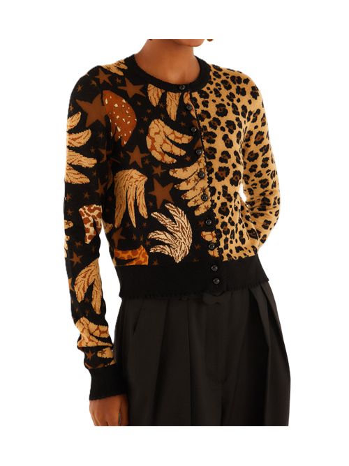 banana leopard mixed cardigan Farm Rio FARM Rio | 35182725112 BANANASKY BLACK